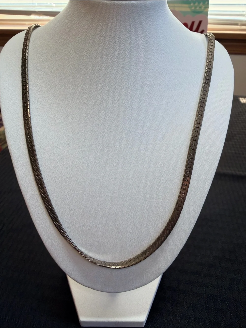 Vintage silver tone necklace